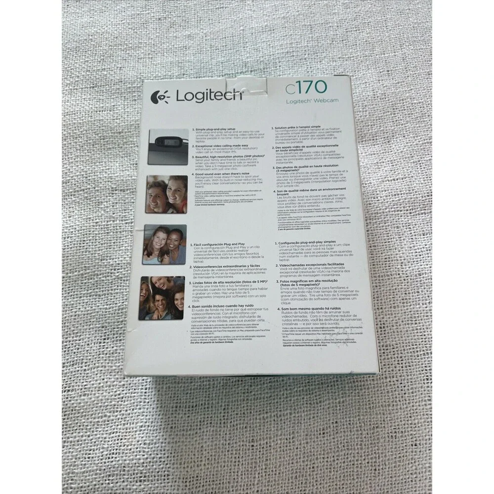 Logitech Webcam Camera C170 Web Cam Video VGA Built in Mic (B)